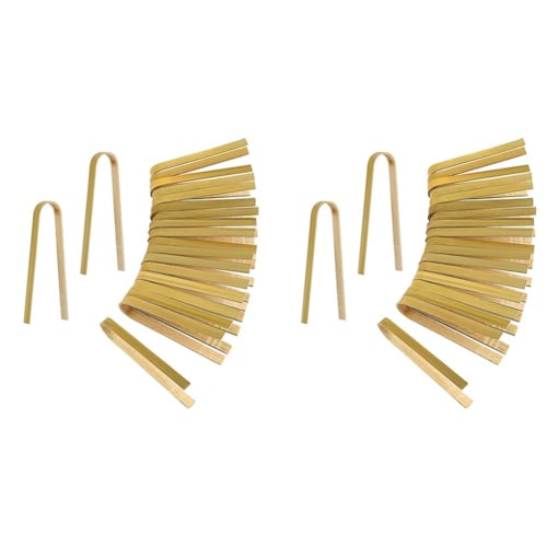 

Pmandgk 100pcs Disposable Cooking Tongs, Mini Bamboo Tongs, Natural Toasting Tongs for Cooking