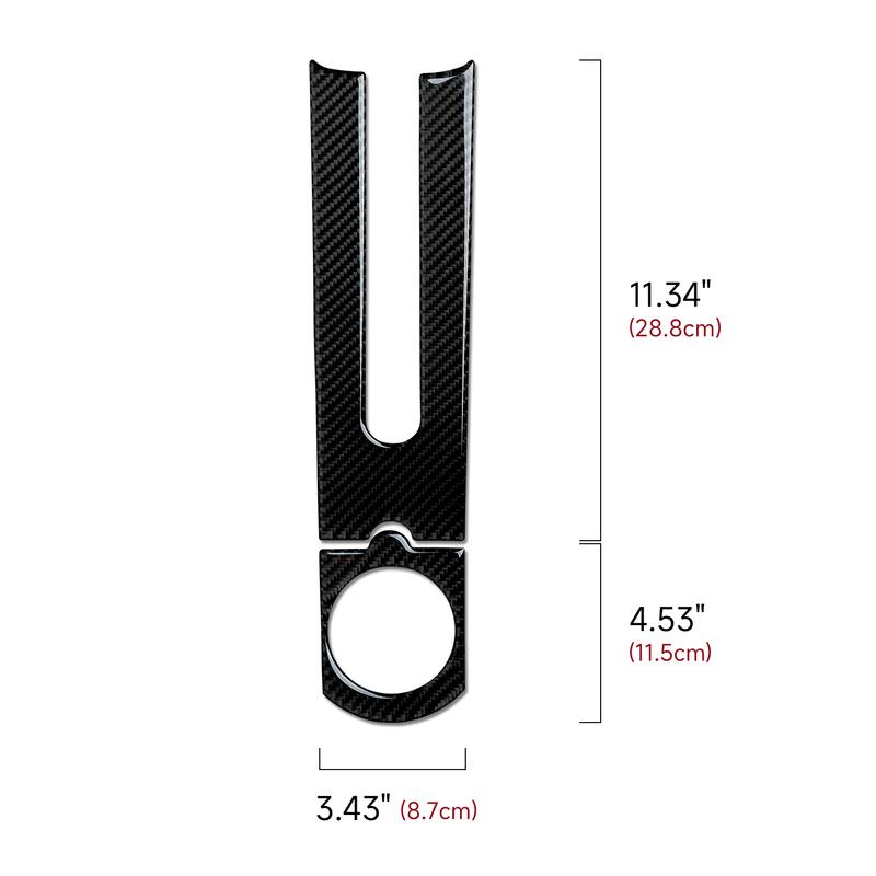 Per SEAT Cordoba Ibiza 6L (2002-2009) Accessori Trim Adesivo Interno in Fibra di Carbonio. Copertura Pannello Cambio Marce Console Centrale Auto.