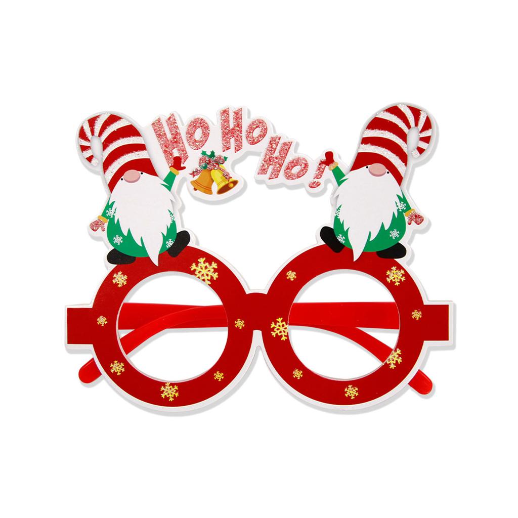 Christmas Santa XmasTree Glasses Frame Plastic Eyeglasses 2024 New Year Eve Party Supplies Christmas Decoration Kid Gift