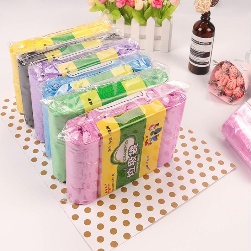Large Thickened Flat Mouth Household Trash Bags, Disposable Plastic Roll