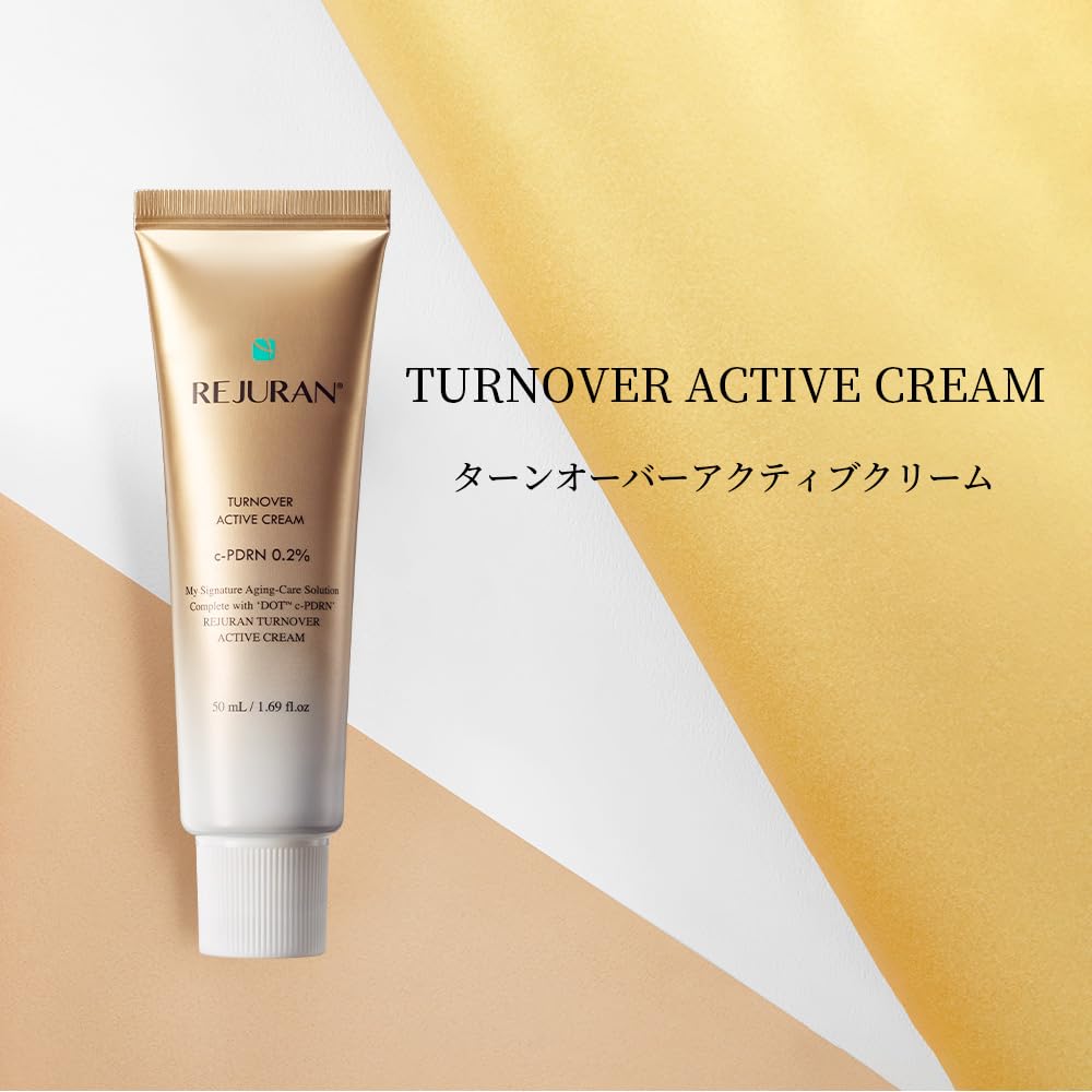 Offizielle REJURAN Turnover Active Cream Enhanced 50ml PDRN c-pdrn Gold Hautpflege Koreanische Kosmetik
