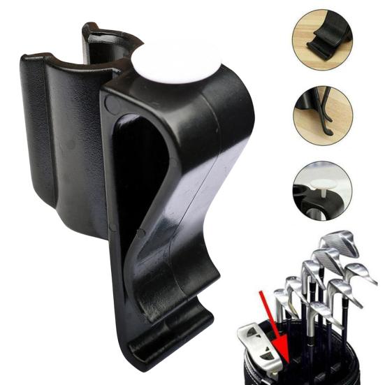 Yousheng Golf Club Holder Bag Clip, Irons Woods Drivers Clip-on Holder, Heavy-Duty Plastic Putter Organizer Clamp, Golf Accessories for Men Women