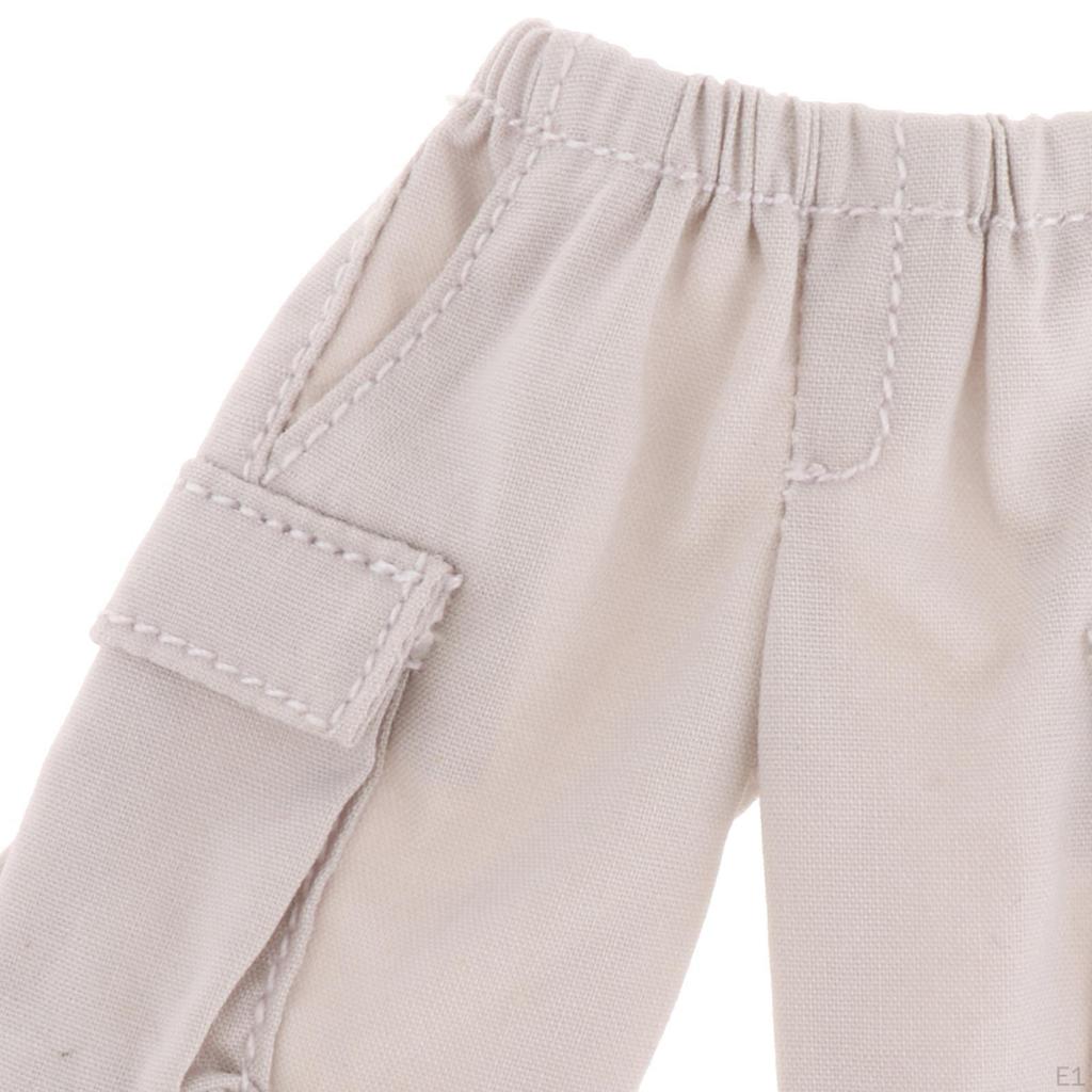 1/12 Men Shorts Mini Clothing Casual Miniature Outfits Doll Clothes for 6 inch Figures Dress up