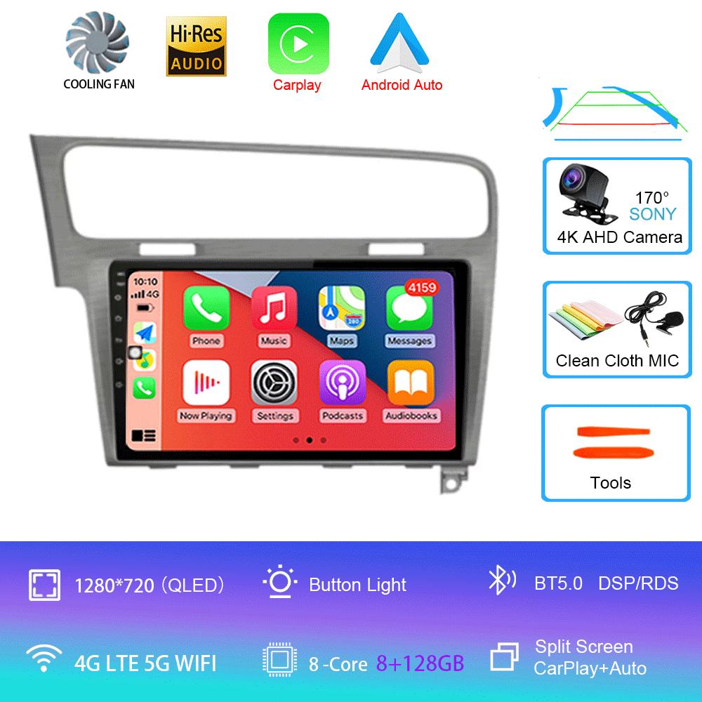 Car Radio Android 14 For Volkswagen VW Golf 7 MK7 GTI 2013-2020 Carplay HD Multimedia Auto Qualcomm GPS Stereo Video Player 2din