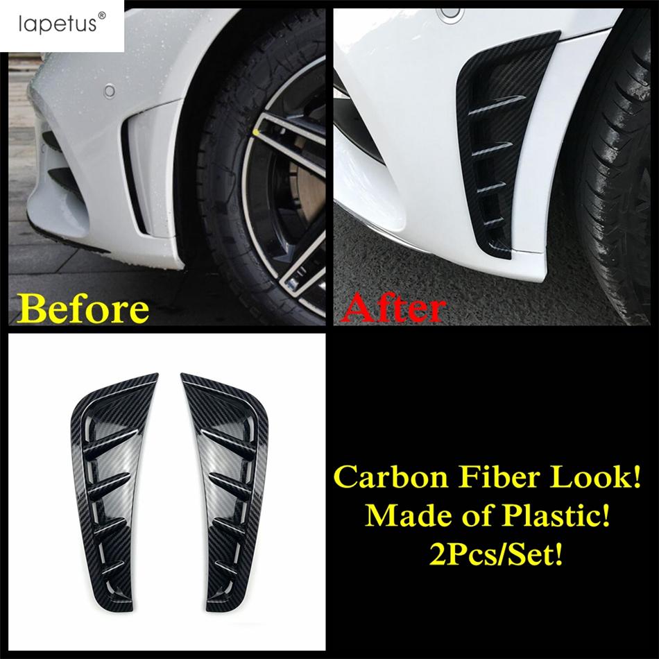 Front Bumper Air Vent Side Fender Cover Trim For Mercedes-Benz C Class W205    Carbon Fiber / Black Accessories Exterior
