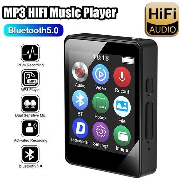 

1,77-дюймовый полноцветный MP3-плеер с Bluetooth 5,0, стерео Walkman Mini MP4, видеоплеер с поддержкой электронных книг/рекордера/TF-карты
