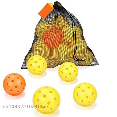 Pickleball, Ανθεκτική Μπάλα 40 Τρυπών με Έγχυση, Ελαστικότητα TPE, Ιδανική για Υπαίθρια Αθλήματα