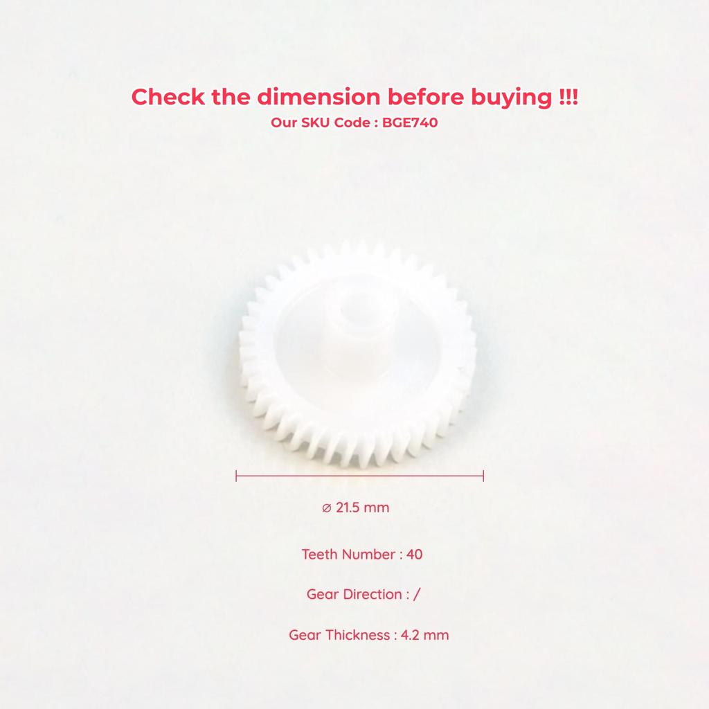 EGE740 Side Wing Mirror Repair Gear 40 Teeth for Toyota Tundra 2007-2020 Sequoia Sienna Alphard MK1 Lexus RX330 RX350 RX400h Infiniti QX56 G37 