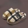 New Thick-soled Cotton Slippers, Warm and Anti-slip Women's Outerwear Shoes