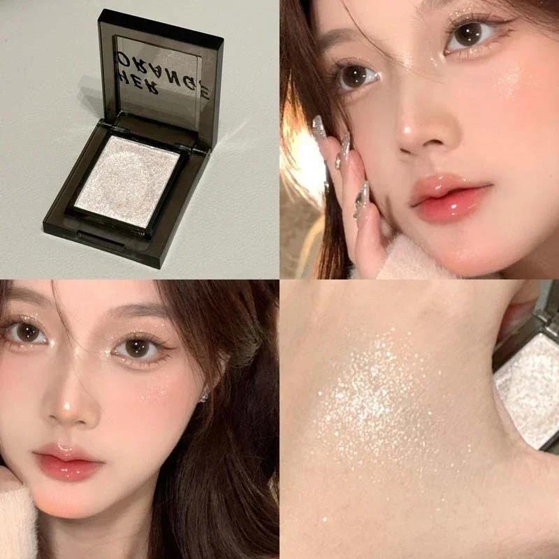 

Зеленые тени для век Хамелеон Металлические Дымчатые Монохромные тени для век Палитра матовых жемчужных блесток Земляно-серый Многоцветный макияж глаз