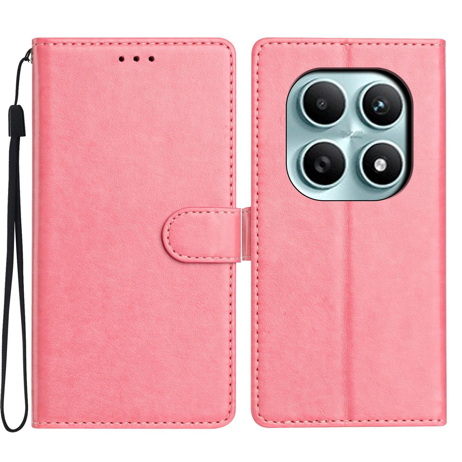 

Для Xiaomi Poco M8 5G/Redmi Note 15 5G (Глобальний) Шкіряний чохол-гаманець-підставка для телефону з зручним ремінцем