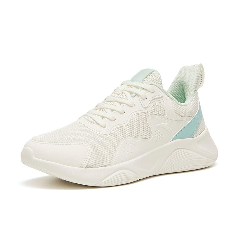 New Anta Durable Breathable Low Top Running Shoes Women's White Blue 922245526-3