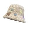 Stars Fisherman Fluffy Hat Autumn And Winter Sweet And Lovely Lamb Wool Warm Hat