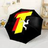 Energy Flowing Through Symbols Portable Automatic Umbrella Folding Umbrella with 8 Ribs Lightweight Travel Essential Outdoor Accessory