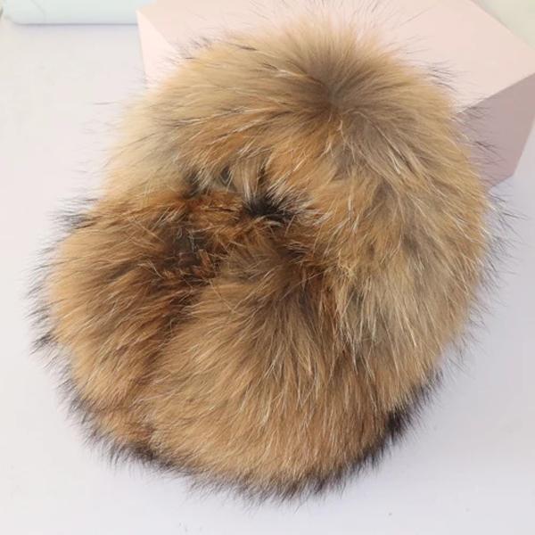 Real Fox Fur Earmuffs For Winter Women Warm Natural Raccoon Fur Earmuffs Girls Ear Warmer Genuine Fur Scarves Plush Ear Muff