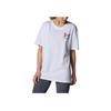 Under Armour Loose Logo Print Crew Neck Pullover Heavyweight Short Sleeve Drop Shoulder T-Shirt Women T-Shirt White 1383047-100