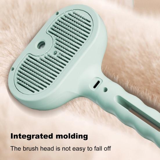 Cat Steam Brush for Shedding Rechargeable 3-in-1 Steamy Pet Brush Self Cleaning