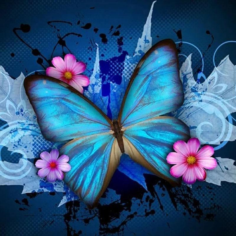 New Arrivals Diamond Painting Full Round Butterfly Cross Stitch Diamond Embroidery Animals Wall Decor Hobby Gift