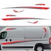 DIY Stripes Images Decal Sticker Decoration Universal for Caravans Trailer Self Adhesive Campers Body Decoration Sticker
