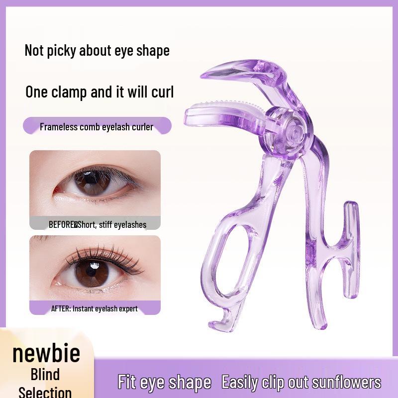 

Frameless Comb Eyelash Curler with Soft Pad for Lasting Natural Curl