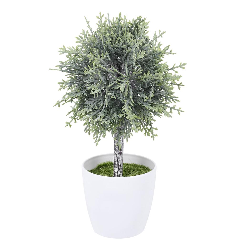 Konstgjord sfärisk krukväxt Falska gröna växter Faux Dekor Simulerad Bonsai Hem