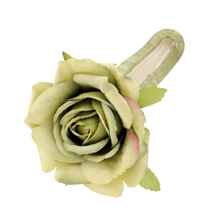 Rose Flower Hair Clip Strong Jaw Claw For Women Gril Elegant Headwear Great For Weddings Beach Day And Daily Use