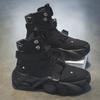 Fashion 2025 Spring New Men's Boots Thick Bottom Trendy Versatile High Top Casual Shoes Anti Slip Wear Resistant Mountaineering Boots