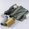 Men'S Milk Silk Boxer Panties Mid-Waist Comfortable Ice Silk Contrasting Color High Elastic Waist Trendy Boxer Panties