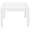 3 Piece Garden Dining Set White Plastic