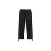 Li Ning Casual Pants Men's Black Moderate Straight Fit Pants AKXT697-2