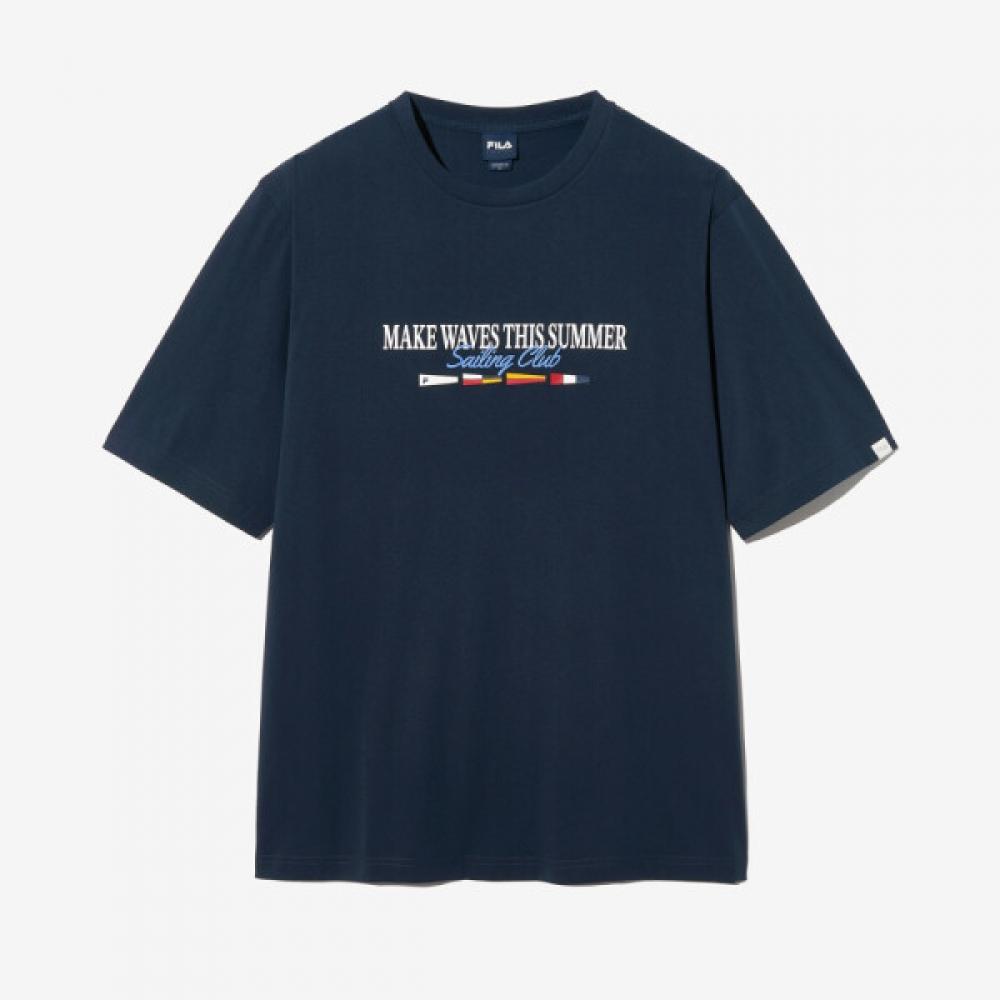 

Fila Supima Sailing LeTTering T shirT Fs2rsh2118x Dna navy/100