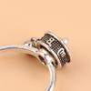Buddhist Tibetan Prayer Wheel Ring Good Luck Chakras Ring Lotus Floral Ring