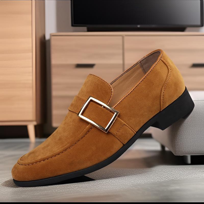 

Spring new leather shoes men s casual shoes matte foot driving shoes large size beanie shoes one piece 2025 38