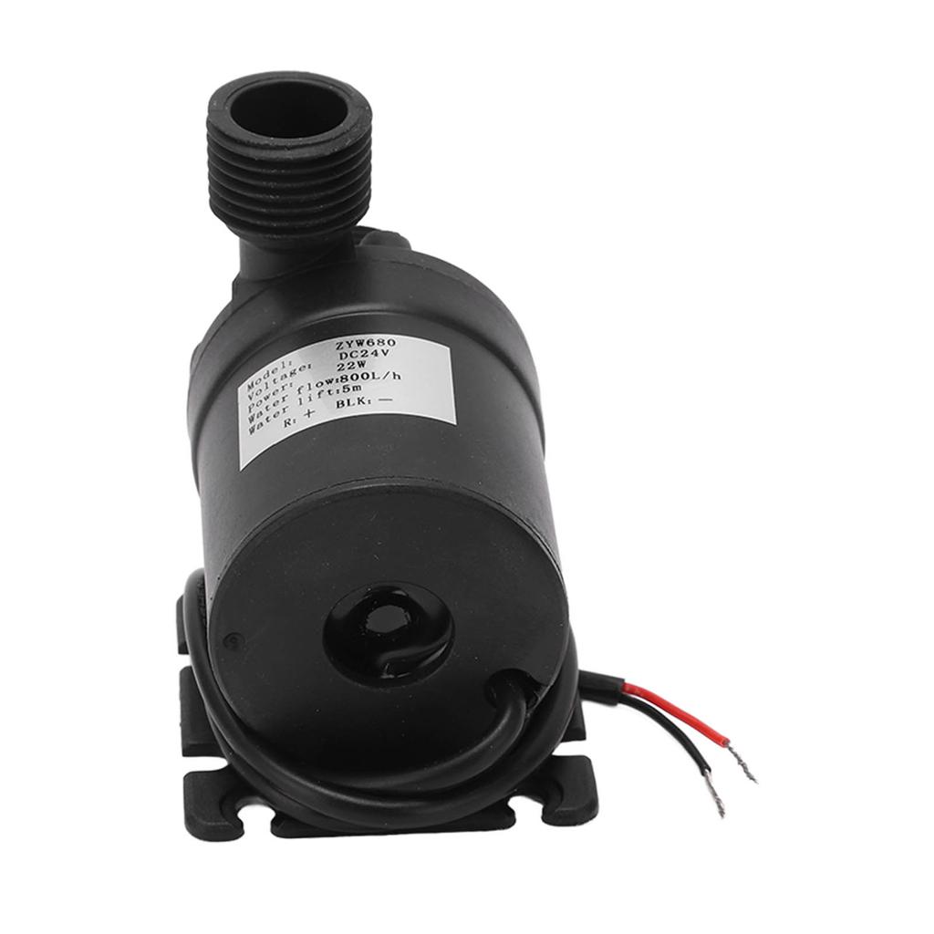 DC 24V Brushless Water Pump Submersible 800L/H Flow 9500rpm IP68 Waterproof for Pond Aquarium Fish T