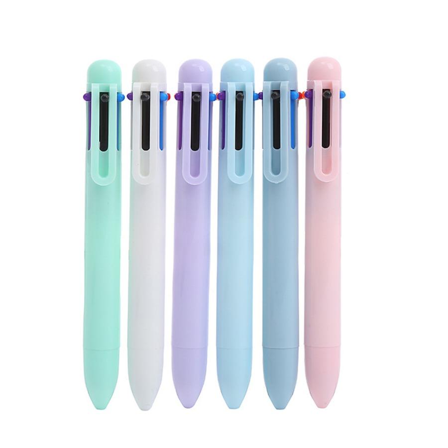 

24pcs Adorable Gradient Morandi Ballpoint Pen 0.7mm 6-colors Candy Color Hand Account Press Pen Suitable for Daily Writing, Office, Study Supplies 24 PCS