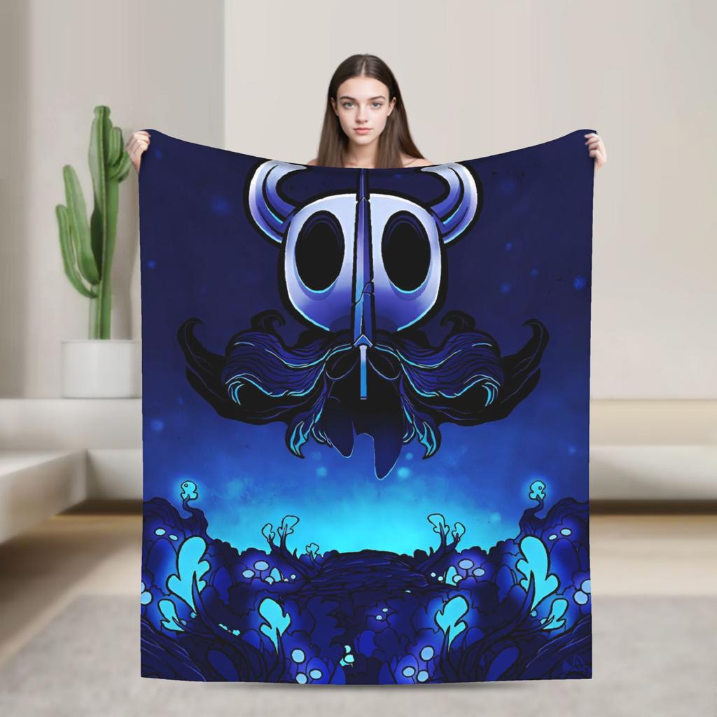 Hollow Knights Super Warm Blanket Girls Boys Plush Bedding Throws Print Couch Chair Flannel Bedspread Sofa Bed Cover
