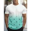 Hawaii Street Fashion Men's T-shirt New Summer Beach Vacation Men's Casual T-shirt Outdoor Sports Men's Short Sleeve Top