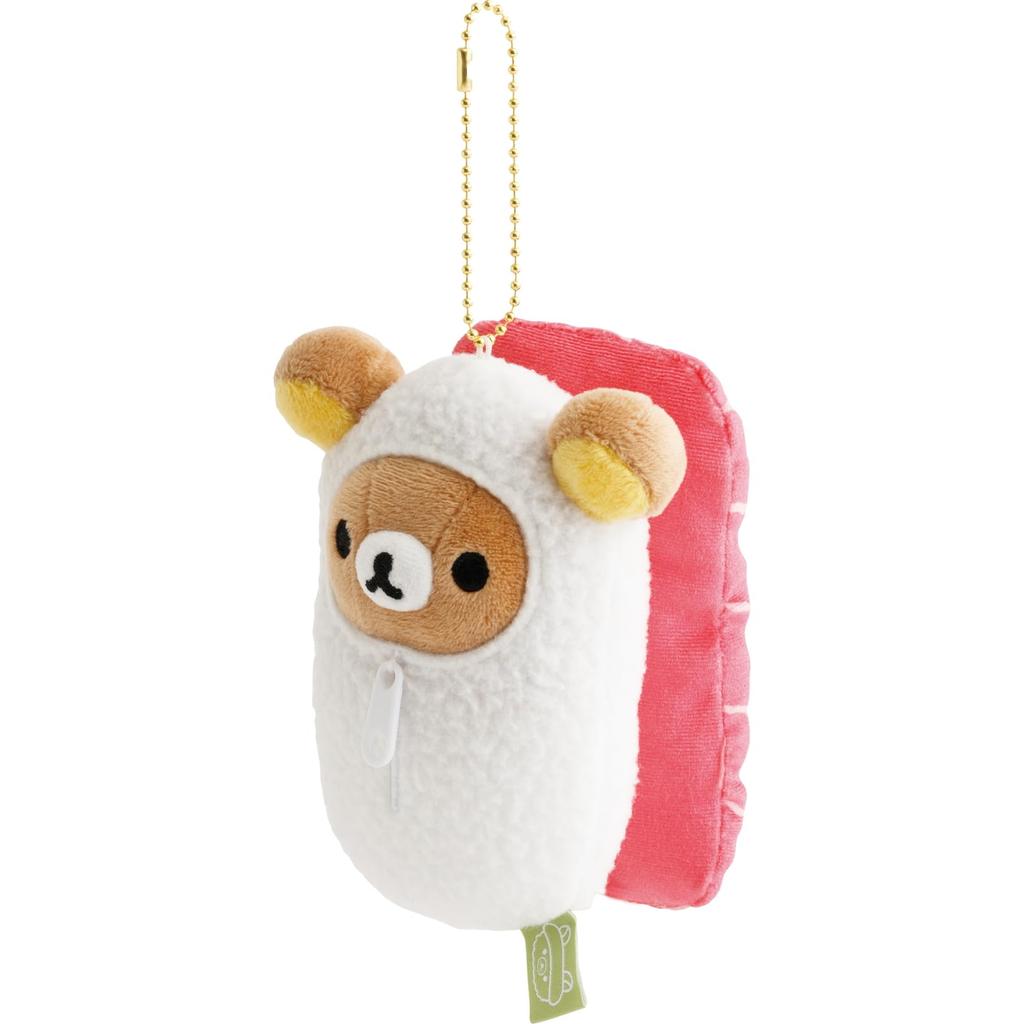 San-X Rilakkuma "Always Sushi Goods" Sushi Hanging Plush Toy, Rilakkuma MV38501, Approx. H125 X W95 X D80mm