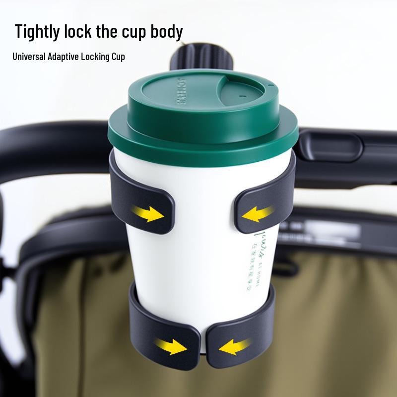 Universal Cup & Phone Holder for Strollers, Bikes, and Cars - Drink & Bottle Accessory