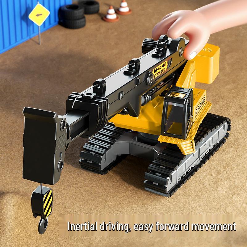 Lili Tracked Crane Engineering Toy Model with Lifting Hook - Perfect Gift for Boys