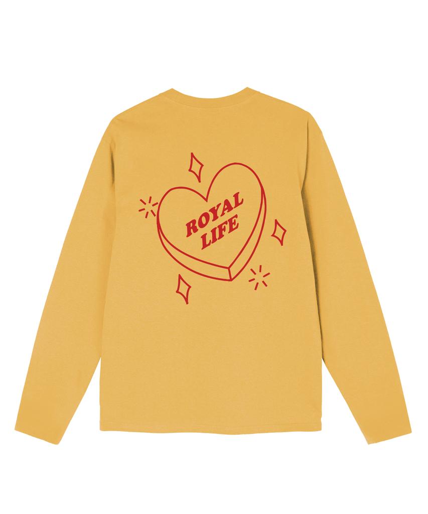 ROYALLIFE Rll1103 Heart Logo Long Sleeve - Yellow