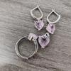 Heart-Shaped Zircon Jewelry Set: Earrings, Necklace & Open Ring - Elegant and Luxurious Fashion Accessories