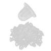 100pcs Disposable Tattoo Ink Cups Silicone Microblading Pigment Caps for Permanent Makeup