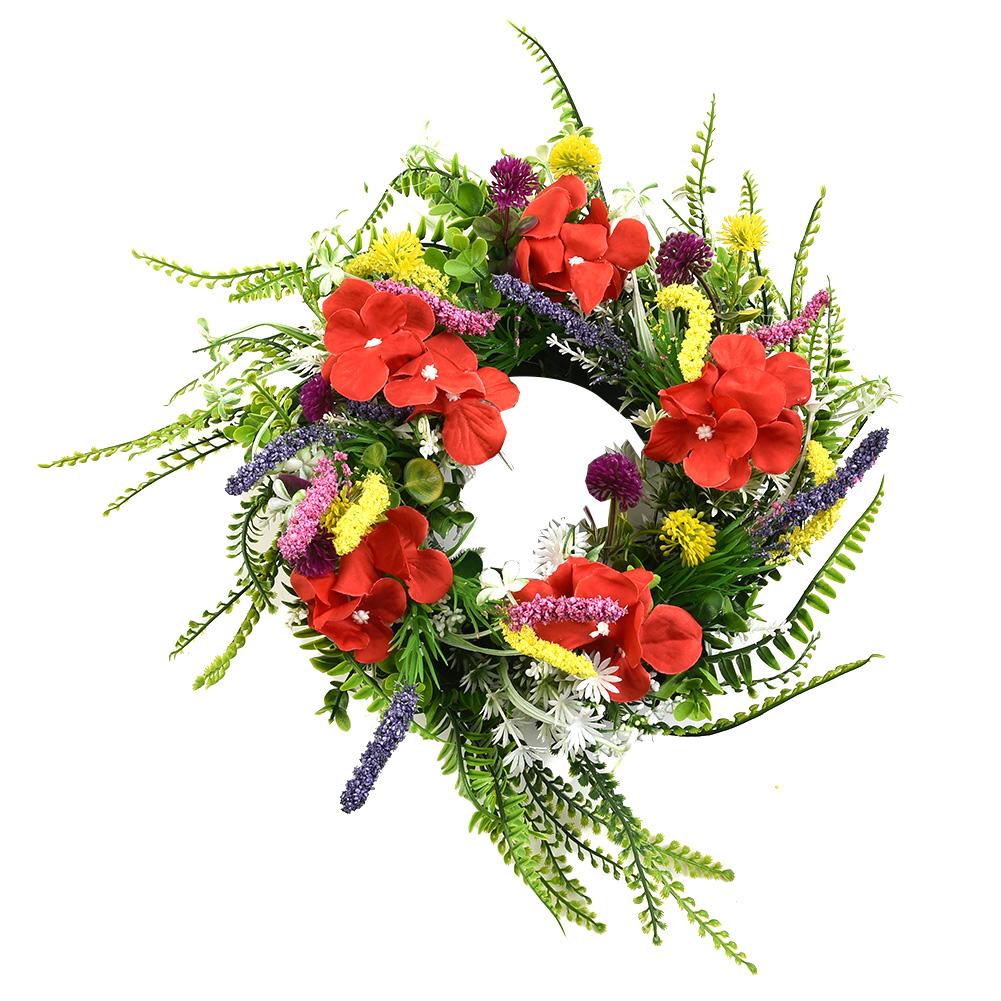 Věnec Green Leaf Flower Dekorace věnce Plast