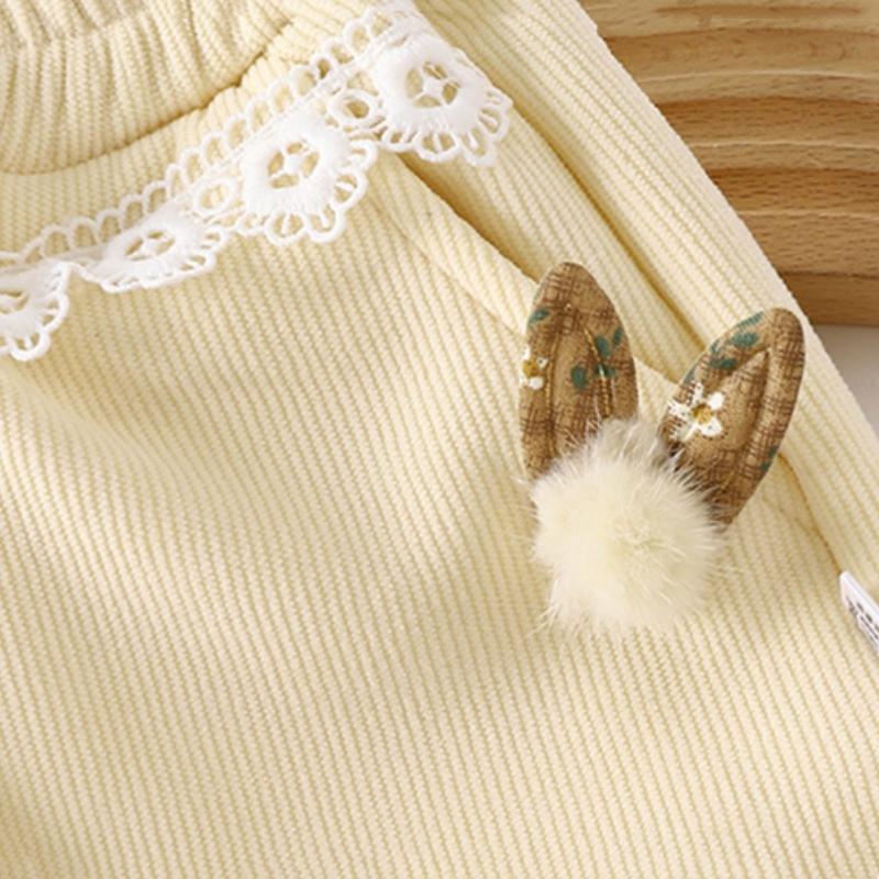 New Autumn Winter Pants Baby Clothes Children Girls Thick Warm Pants Toddler Casual Cartoon Clothing Infant Trousers Kids Sportswear