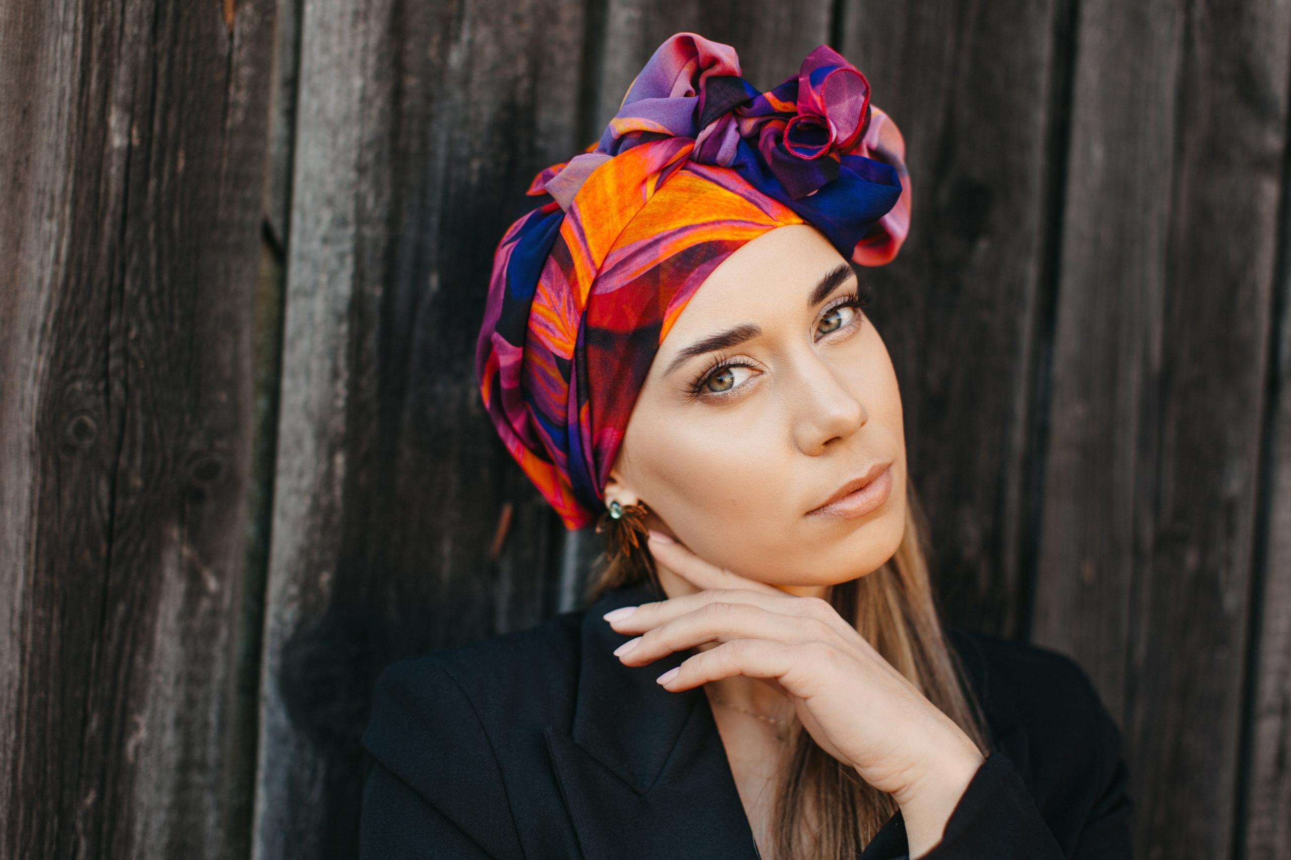 Dameshoofddoek Ayliz 350 Ademende Turban Ook Na Chemotherapie