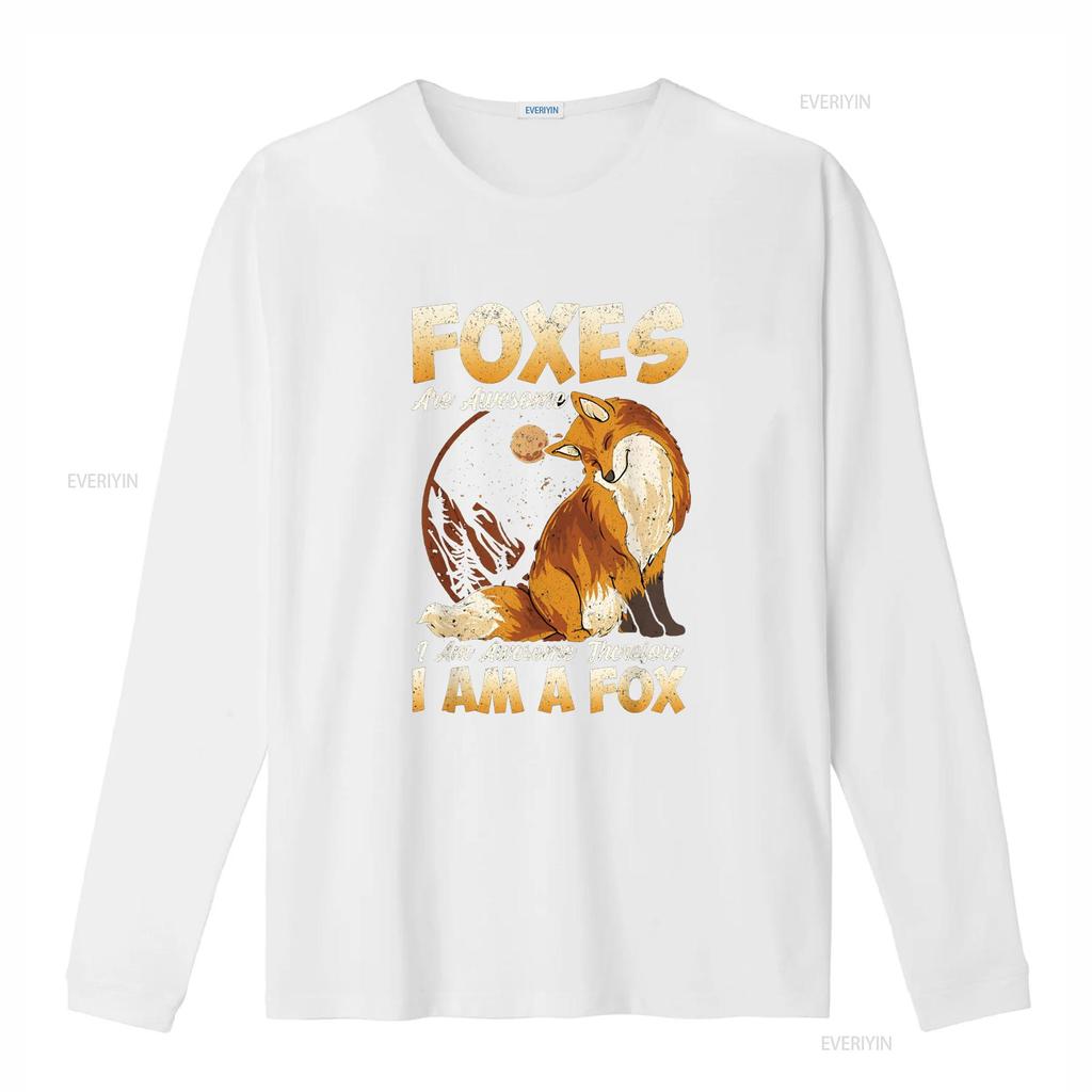 Fox T Shirt Foxes Are Awesome Cute Kids Girls Boys vintage Washed streetwear Stylish Soft Breathable Casual Unisex Comfortable