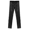 Men Faux Leather Rock Style Pants Fashion Tight Trousers for Club Stage Performance
