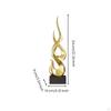 Abstract Statue Modern Sculpture Mirrored for Home