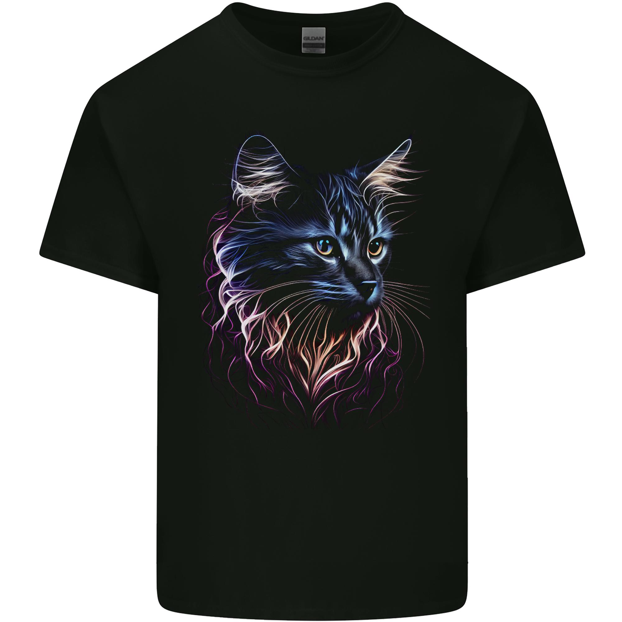 A Fantasy Cat With Cool Colours 1 Unisexs Light Cotton TShirt S